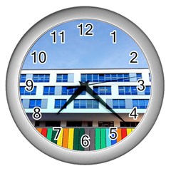 Office Building Wall Clocks (silver)  by Amaryn4rt