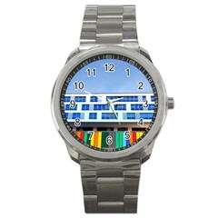 Office Building Sport Metal Watch