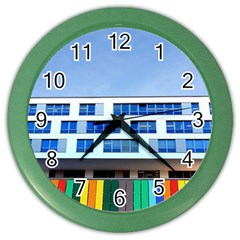 Office Building Color Wall Clocks