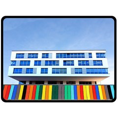 Office Building Fleece Blanket (large)  by Amaryn4rt