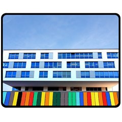 Office Building Fleece Blanket (medium)  by Amaryn4rt