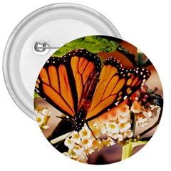 Monarch Butterfly Nature Orange 3  Buttons by Amaryn4rt