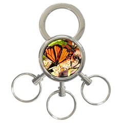 Monarch Butterfly Nature Orange 3-ring Key Chains by Amaryn4rt