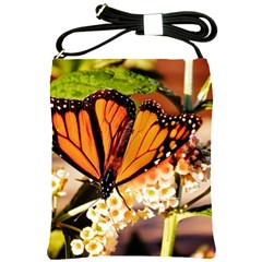 Monarch Butterfly Nature Orange Shoulder Sling Bags by Amaryn4rt