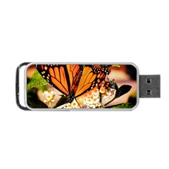 Monarch Butterfly Nature Orange Portable Usb Flash (one Side) by Amaryn4rt