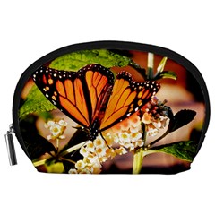 Monarch Butterfly Nature Orange Accessory Pouches (large)  by Amaryn4rt