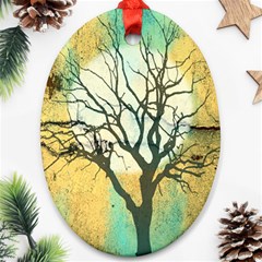 A Glowing Night Ornament (oval) by digitaldivadesigns