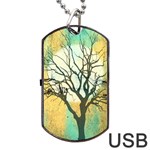 A Glowing Night Dog Tag USB Flash (One Side) Front