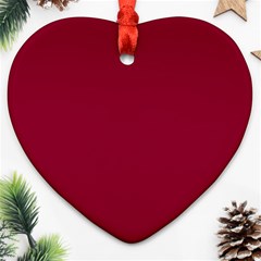 Deep Red Ornament (heart) by Valentinaart