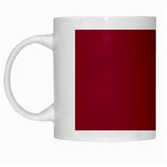 Deep Red White Mugs by Valentinaart