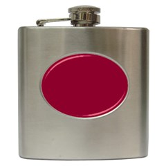 Deep Red Hip Flask (6 Oz) by Valentinaart