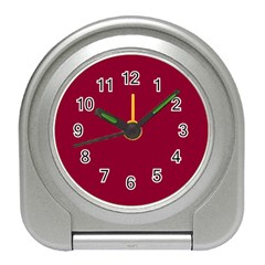 Deep Red Travel Alarm Clocks by Valentinaart