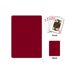 Deep Red Playing Cards (mini) 