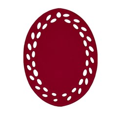 Deep Red Ornament (oval Filigree) by Valentinaart