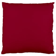 Deep Red Large Flano Cushion Case (two Sides) by Valentinaart