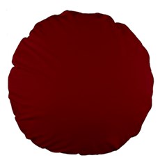 Deep Red Large 18  Premium Flano Round Cushions by Valentinaart