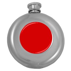 Just Red Round Hip Flask (5 Oz) by Valentinaart