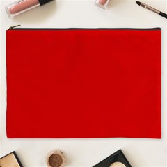 Just Red Cosmetic Bag (xxxl)  by Valentinaart