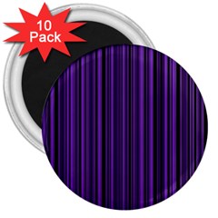 Purple 3  Magnets (10 pack) 