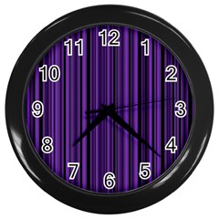 Purple Wall Clocks (Black)