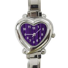 Purple Heart Italian Charm Watch