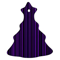 Purple Christmas Tree Ornament (Two Sides)