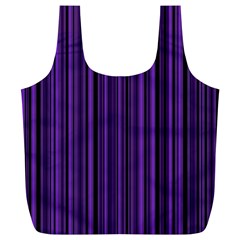 Purple Full Print Recycle Bags (L) 