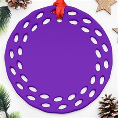 Purple Ornament (round Filigree) by Valentinaart