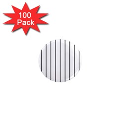 White And Black Lines 1  Mini Magnets (100 Pack)  by Valentinaart