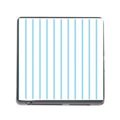 Blue Lines Memory Card Reader (square) by Valentinaart