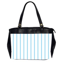 Blue Lines Office Handbags (2 Sides)  by Valentinaart