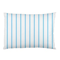 Blue Lines Pillow Case (two Sides) by Valentinaart