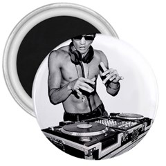 Bruce Lee Dj 3  Magnets by offbeatzombie