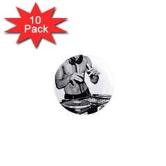 Bruce Lee Dj 1  Mini Magnet (10 Pack)  by offbeatzombie