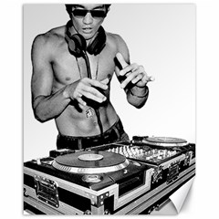 Bruce Lee Dj Canvas 16  X 20   by offbeatzombie