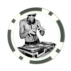 Bruce Lee Dj Poker Chip Card Guard by offbeatzombie