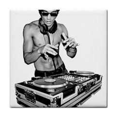 Bruce Lee Dj Face Towel by offbeatzombie