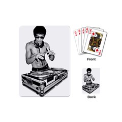 Bruce Lee Dj Playing Cards (mini)  by offbeatzombie