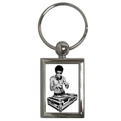 Bruce Lee Dj Key Chains (rectangle)  by offbeatzombie