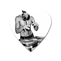 Bruce Lee Dj Heart Magnet by offbeatzombie