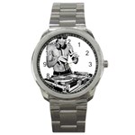 Bruce Lee Dj Sport Metal Watch Front