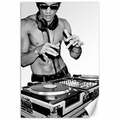 Bruce Lee Dj Canvas 20  X 30   by offbeatzombie