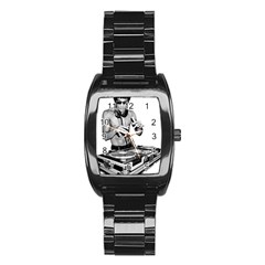 Bruce Lee Dj Stainless Steel Barrel Watch by offbeatzombie