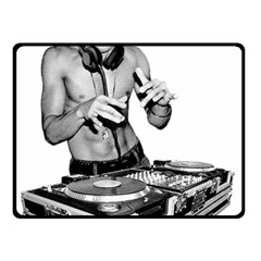 Bruce Lee Dj Double Sided Fleece Blanket (small)  by offbeatzombie