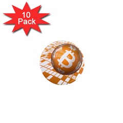 Network Bitcoin Currency Connection 1  Mini Magnet (10 Pack)  by Amaryn4rt