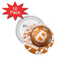 Network Bitcoin Currency Connection 1 75  Buttons (10 Pack) by Amaryn4rt