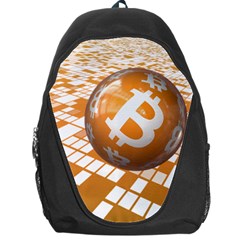 Network Bitcoin Currency Connection Backpack Bag by Amaryn4rt