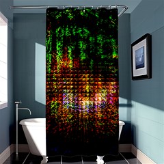 Radar Kaleidoscope Pattern Shower Curtain 36  X 72  (stall)  by Amaryn4rt