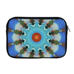 Pattern Blue Brown Background Apple Macbook Pro 17  Zipper Case