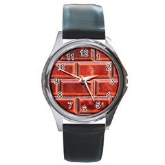 Portugal Ceramic Tiles Wall Round Metal Watch